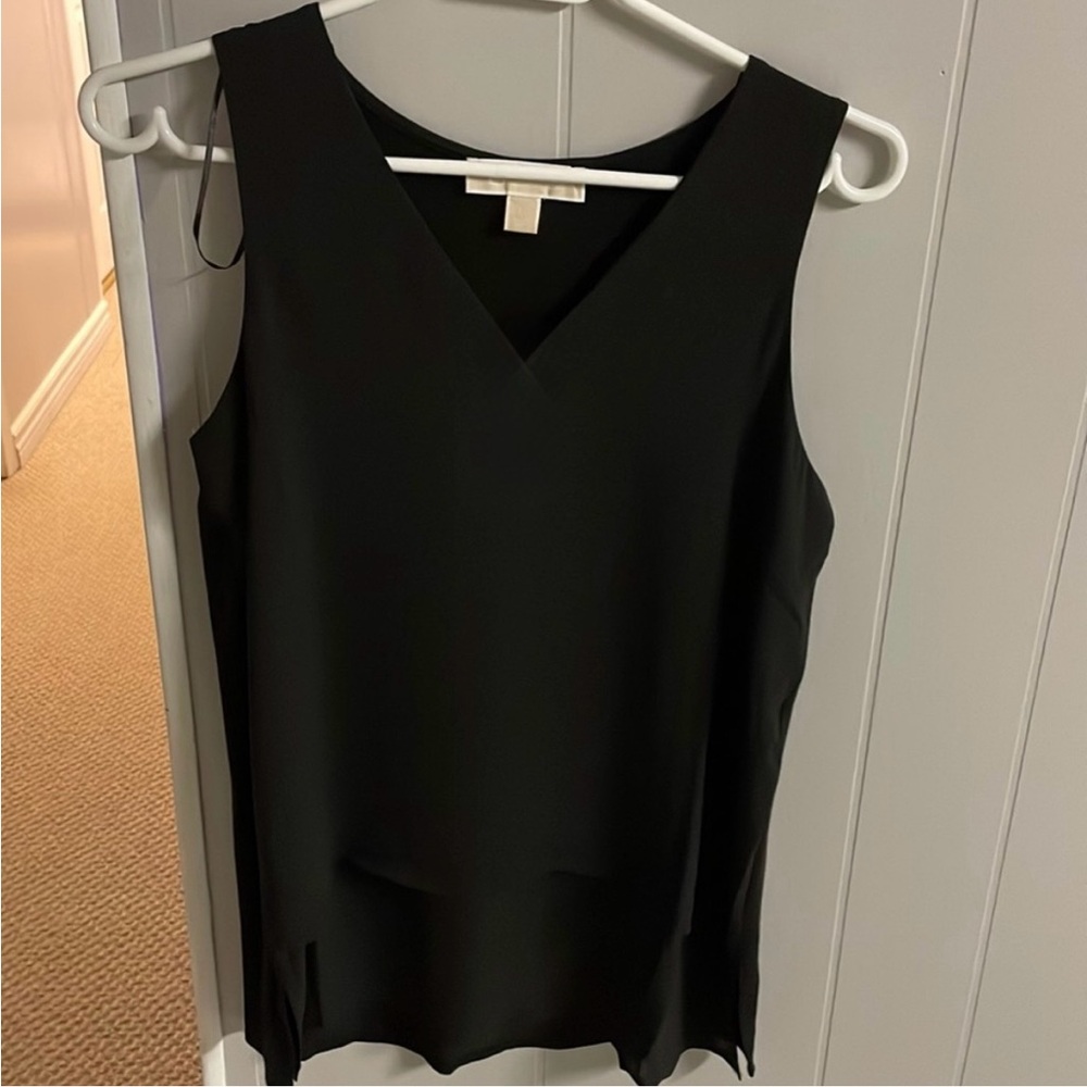 MICHAEL Michael Kors Black V-Neck Tank Top